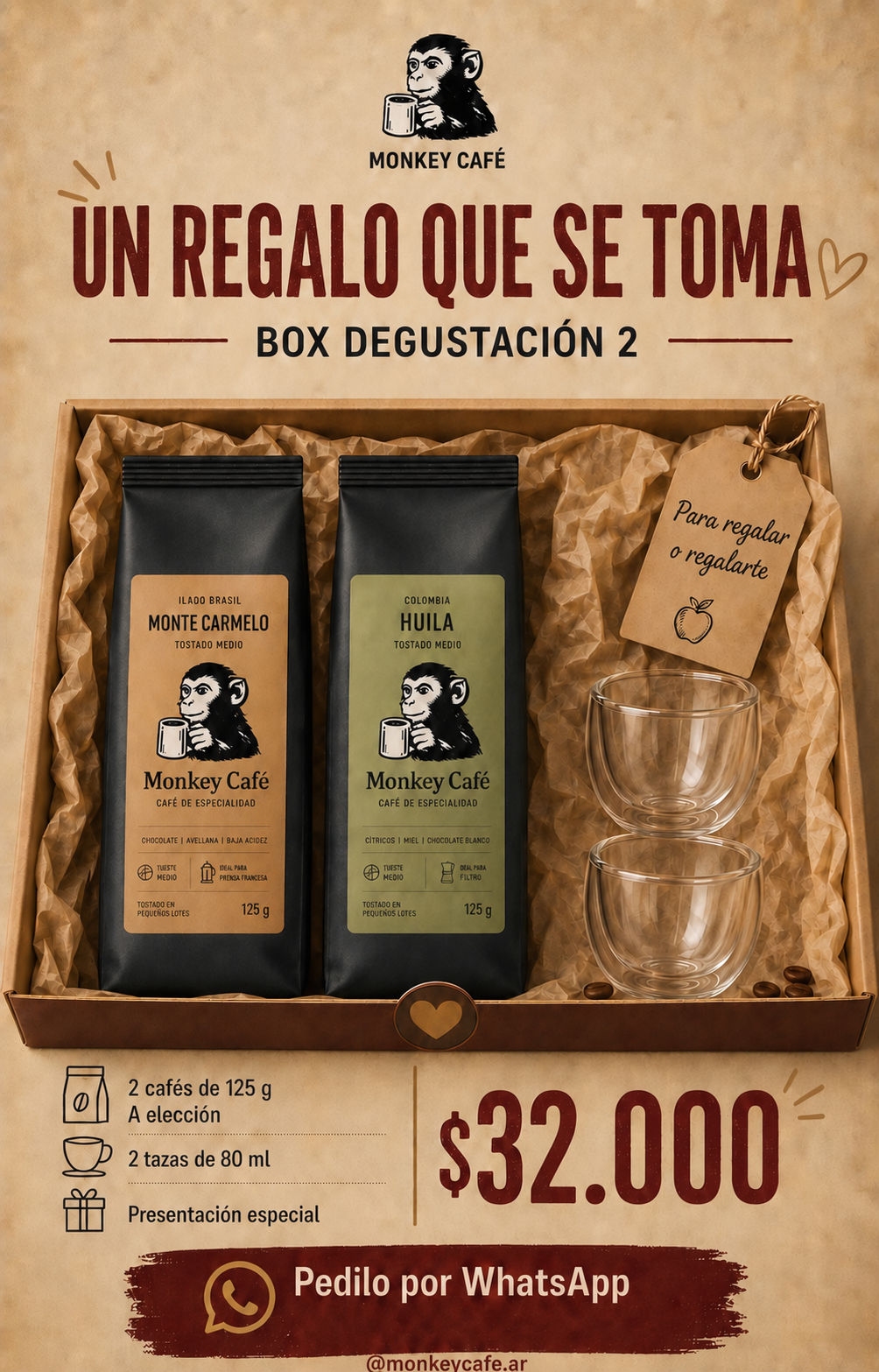Box 2 de Monkey Café para regalar